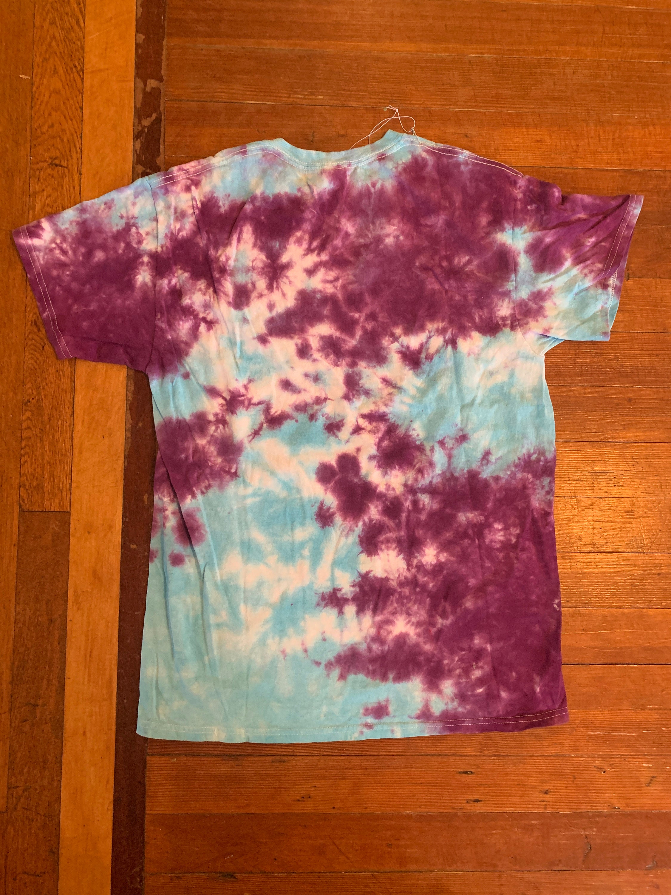 Baby Blue & Purple Tie Dye Blotch T-Shirt Medium 100% Cotton | Etsy
