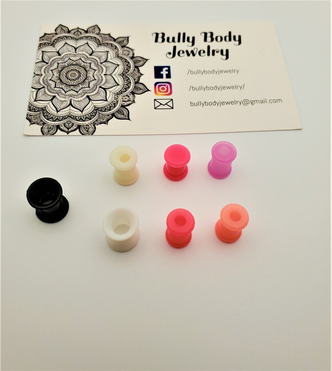 Pair Silicone Ear Tunnels Double Flare Plugs Rubber Squishy Etsy