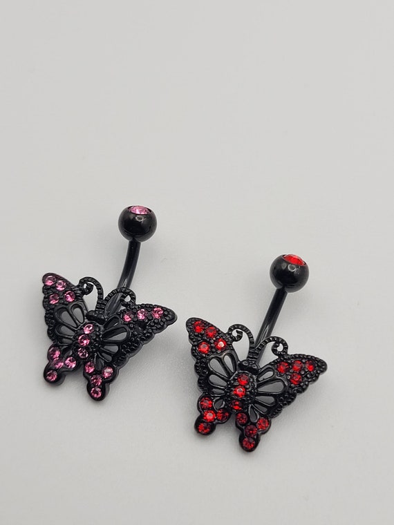 Butterfly Body Piercing Barbells Cartilage Piercing Industrial And
