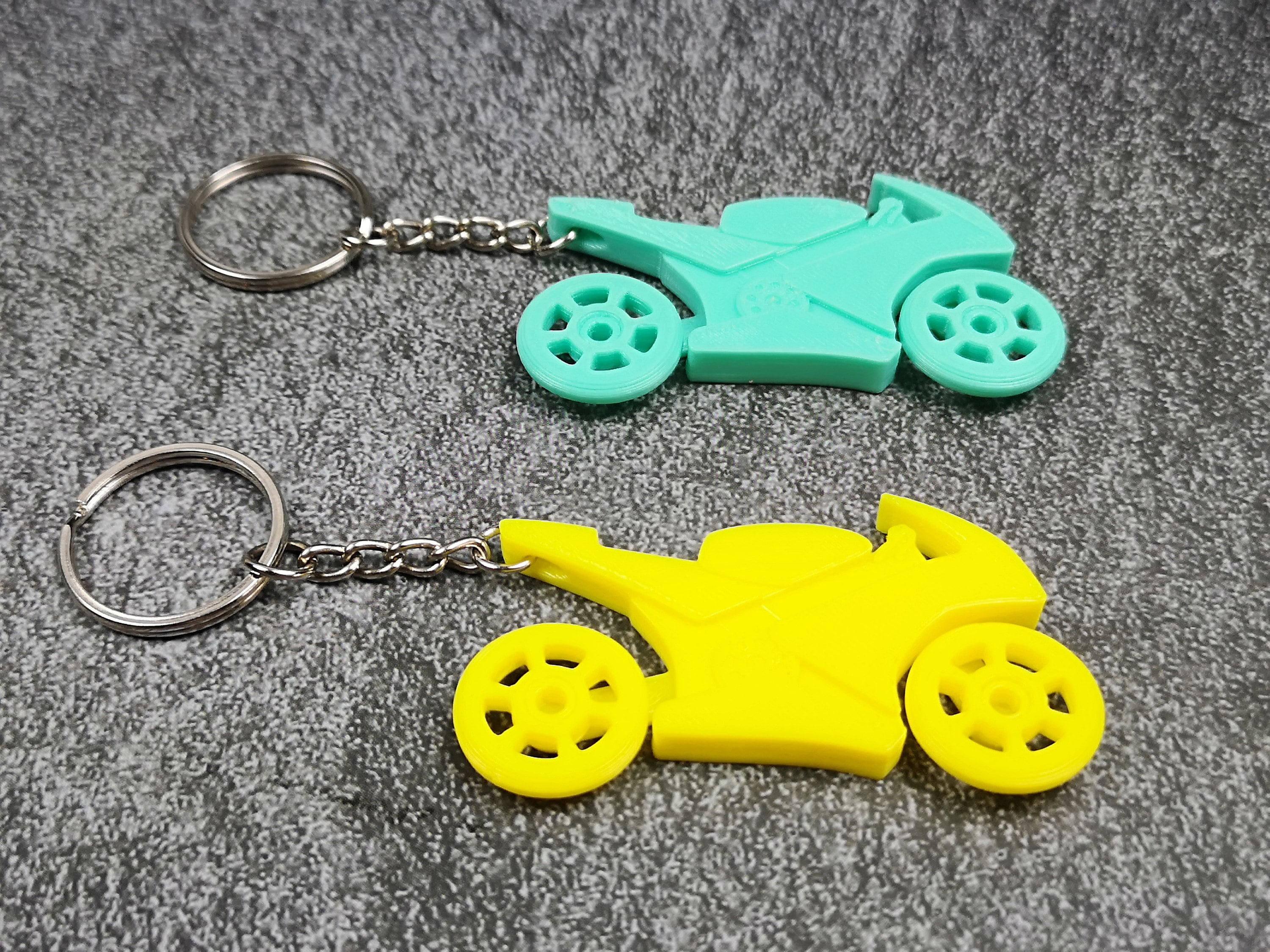 Motorcycle Keyring Keychain Bike 3D printed Biker Keyring Etsy