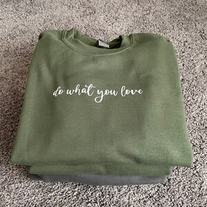 Custom Spring Crewnecks | Small Business | Do What You Love | Motivation | Trust The Process