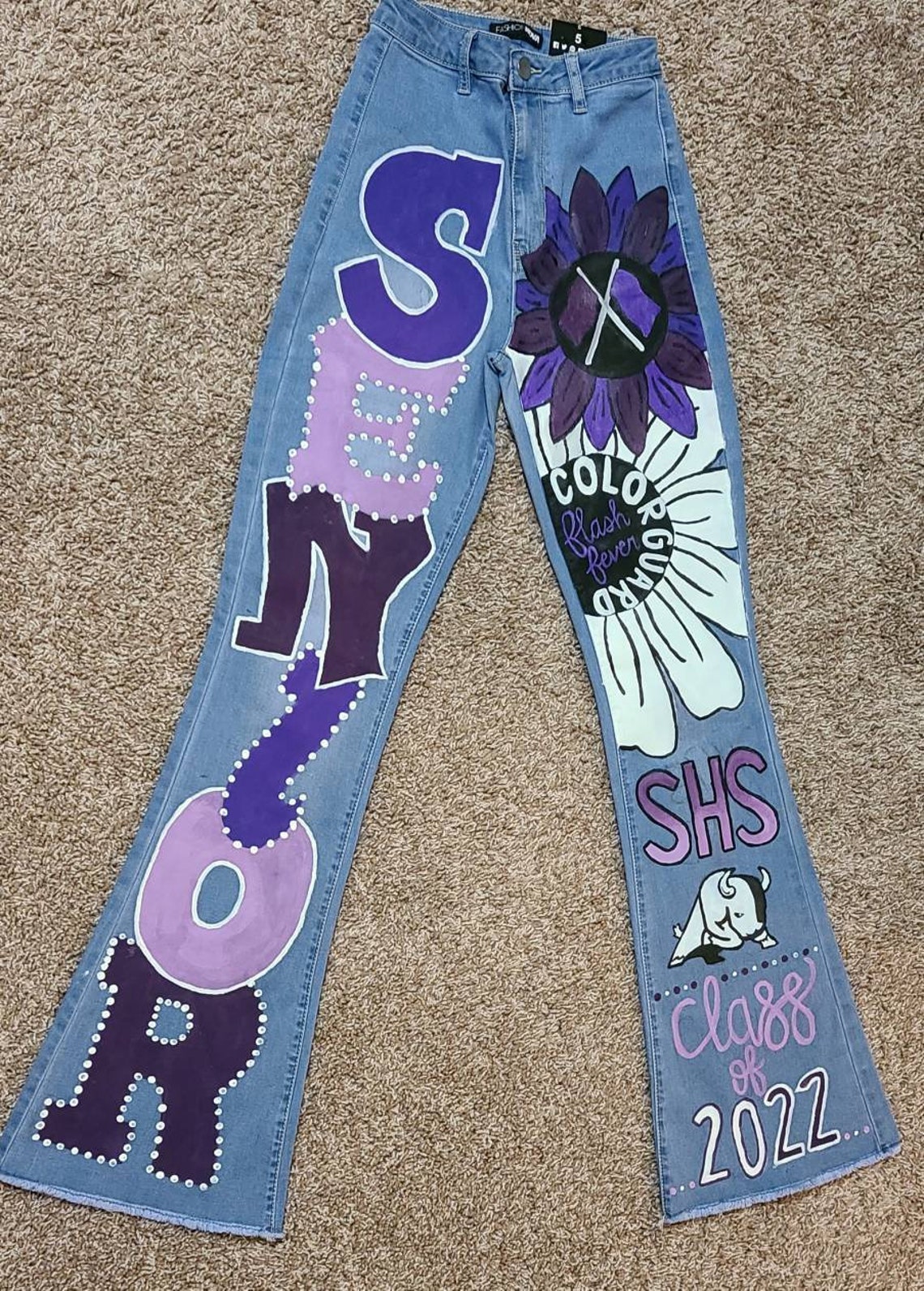 Custom Made to Order Senior/hoco Jeans Etsy