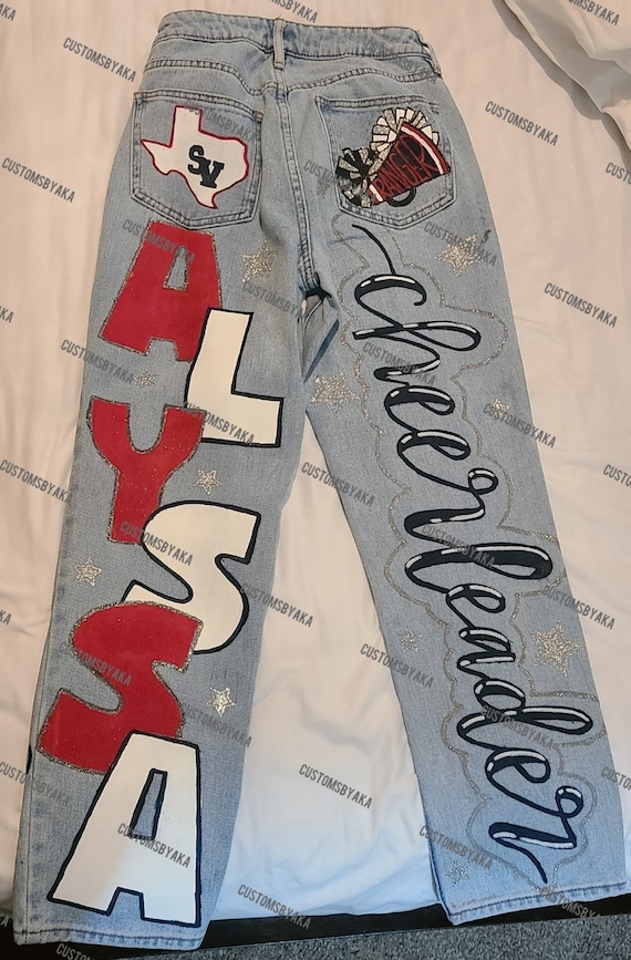 【COLOR iN ID】Side hand painted jeans P001 Worn Grey Knee Slit – PURPLE BRAND