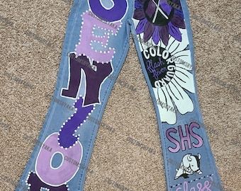 SENIOR PAINTED JEANS- Custom Made - Etsy SENIOR PAINTED JEANS- Custom Made - Etsy
