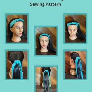 Multi-Use Headband/Ponytail Scarf Sewing Pattern