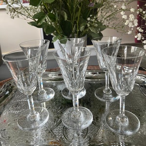 Set mit 6 Cristal Saint Louis Weißweingläsern aus der Cerdagne-Kollektion, H 14,5 cm