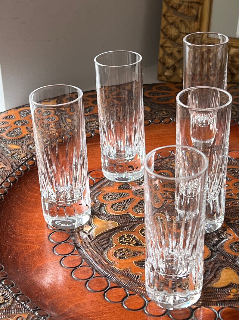 Set of 7 shots / liqueur glasses Cristal Saint-Louis model Deauville image 5