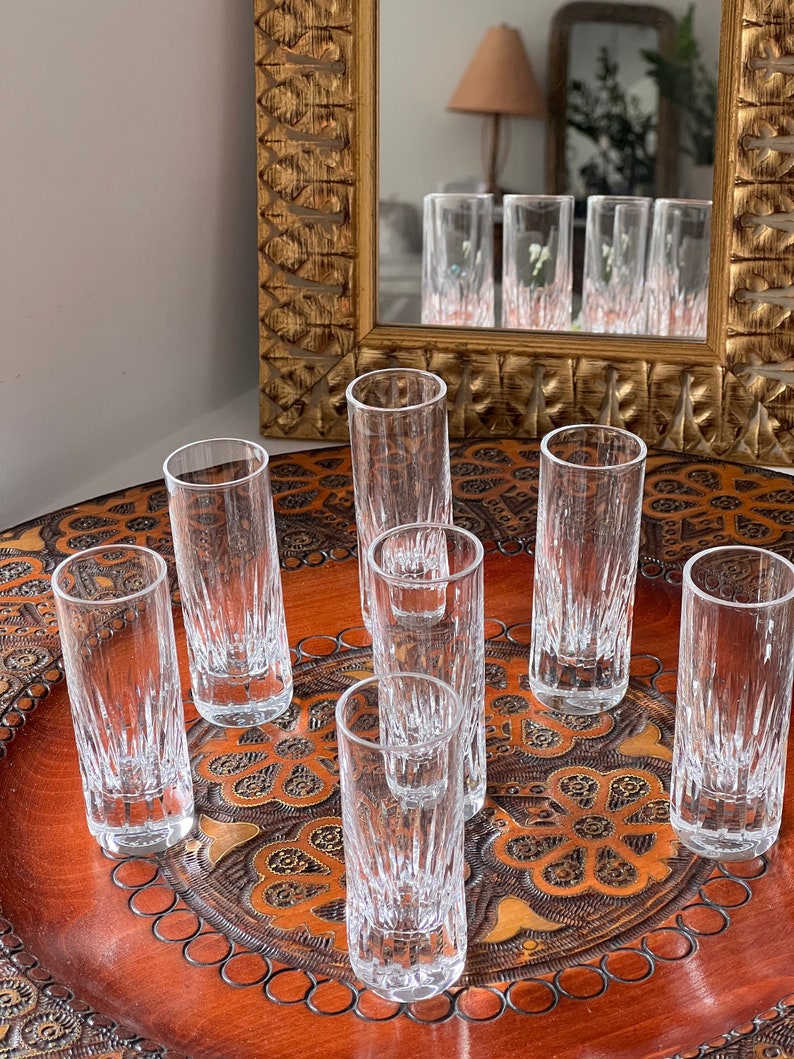 Set of 7 shots / liqueur glasses Cristal Saint-Louis model Deauville image 2