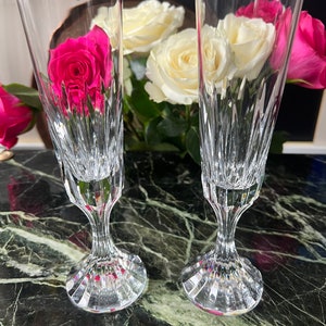 Lot de 2 Flûtes à champagne Cristal Baccarat modèle d'Assas très bon état