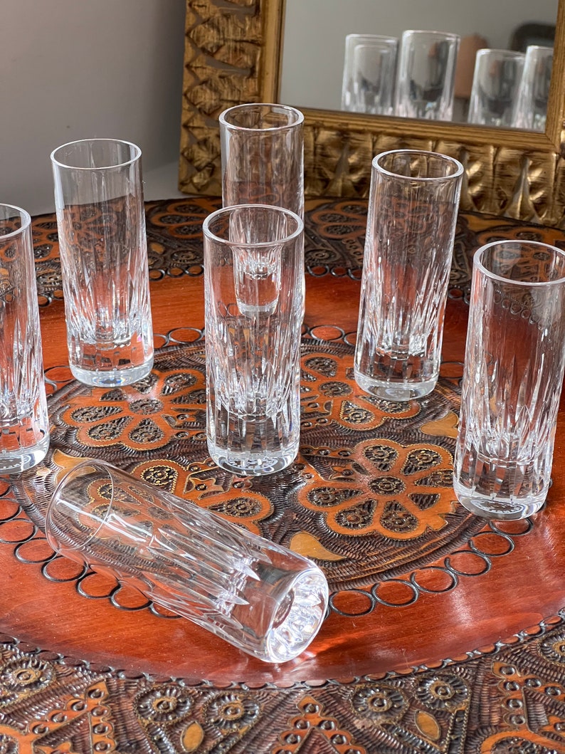 Set of 7 shots / liqueur glasses Cristal Saint-Louis model Deauville image 8