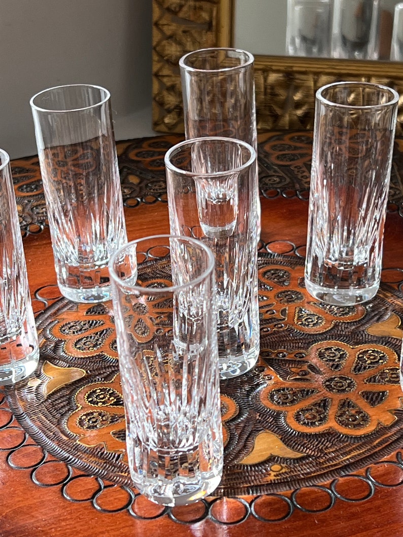 Set of 7 shots / liqueur glasses Cristal Saint-Louis model Deauville image 4