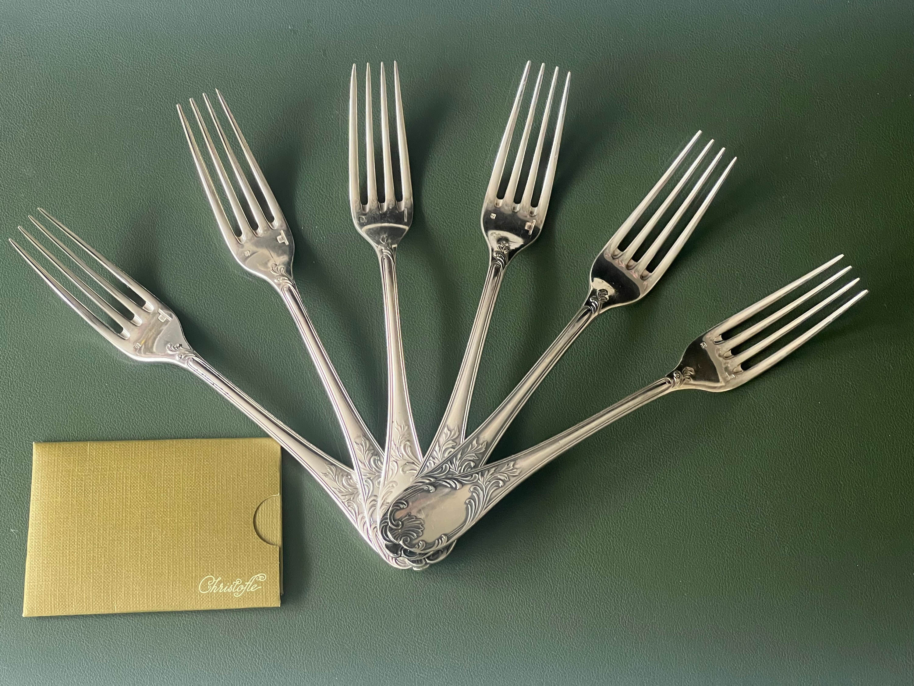 Christofle Silverplate Flatware Set in Marly Pattern 119 Pieces Gorgeous!