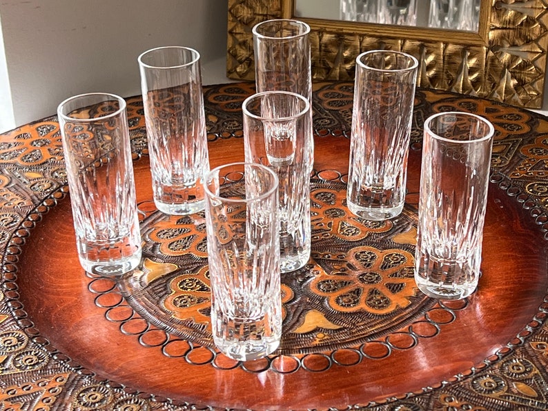 Set of 7 shots / liqueur glasses Cristal Saint-Louis model Deauville image 1
