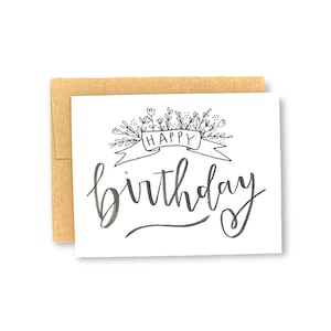 Carte florale joyeux anniversaire