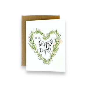 Tarjeta para la feliz pareja