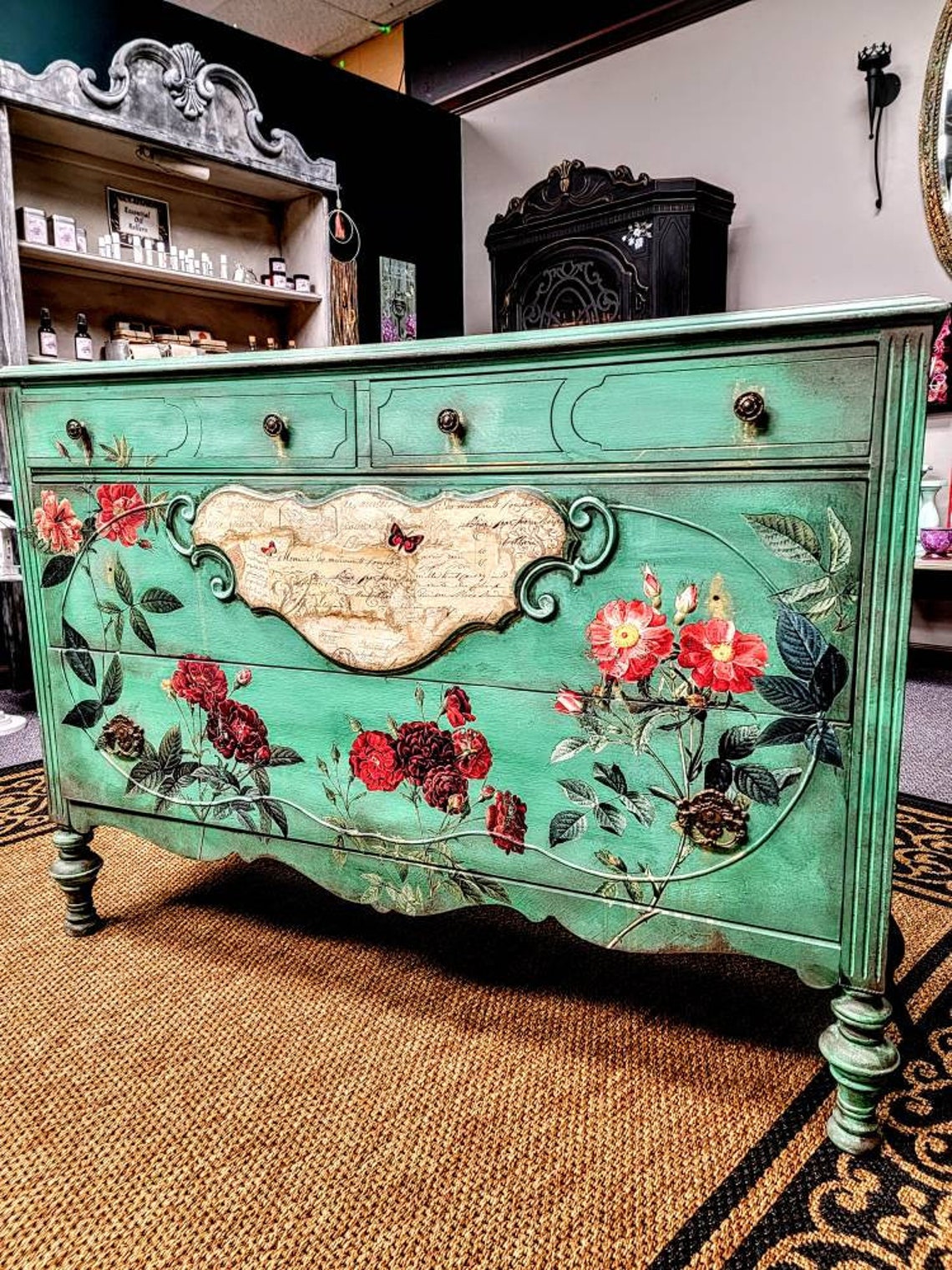 Garden Spell Antique Dresser Etsy