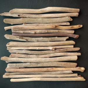 Straight Driftwood Branches 9''-12'' Bulk, Lot 5-20 Pieces, Genuine Driftwood for DIY/Mobiles/Macramé/Wall Décor