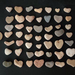 Heart Shaped Rocks Bulk, Lot 15-35 Pieces, 1/2'' 1'' Genuine Hearts ...