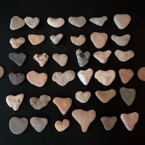 Genuine Heart Shaped Rocks Bulk,3/4'' 1 1/2'', Lot 8-24 Pieces, Heart ...
