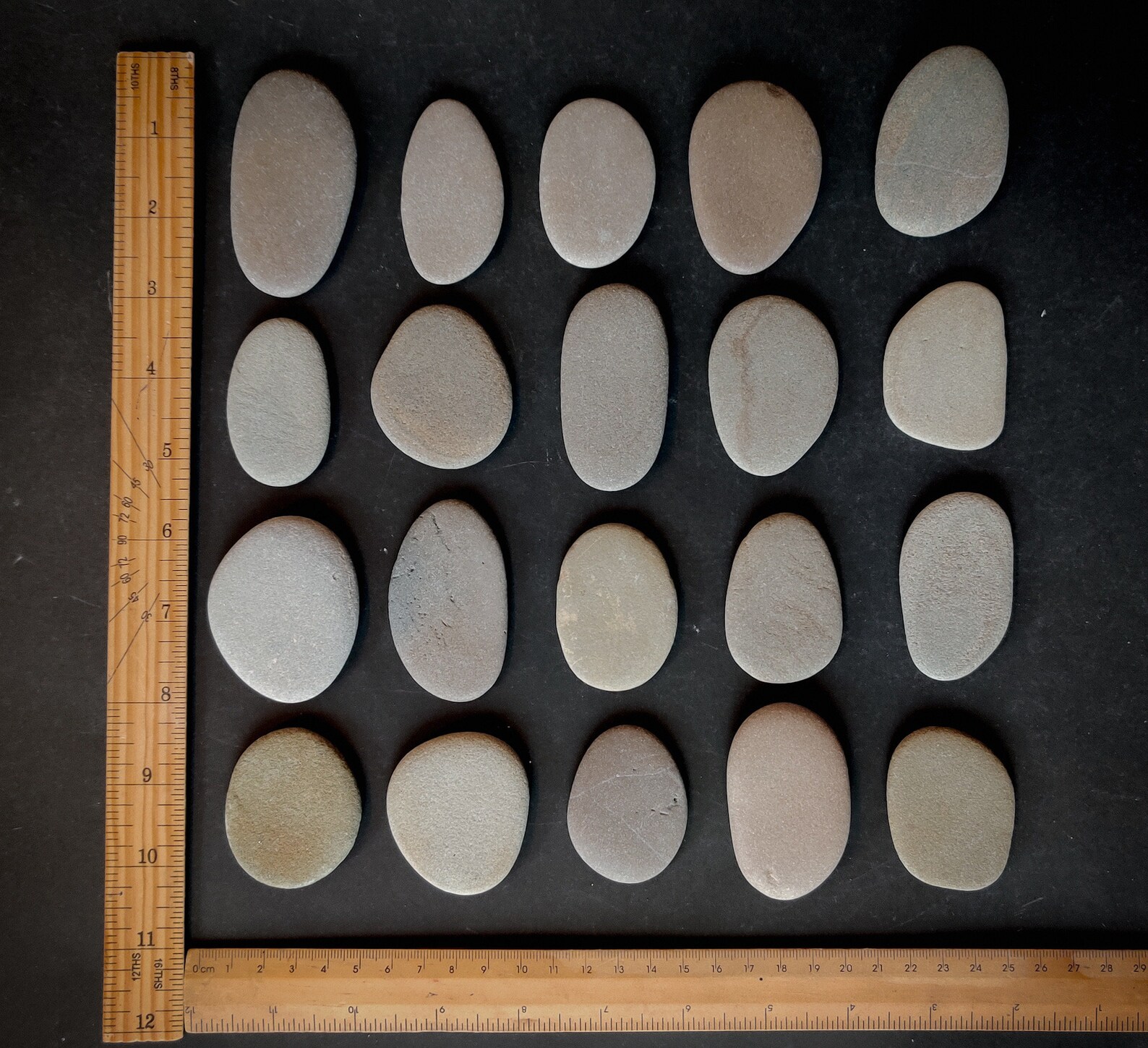 Large Flat Beach Stones Lot 8 Pieces 22 1/2' - Etsy