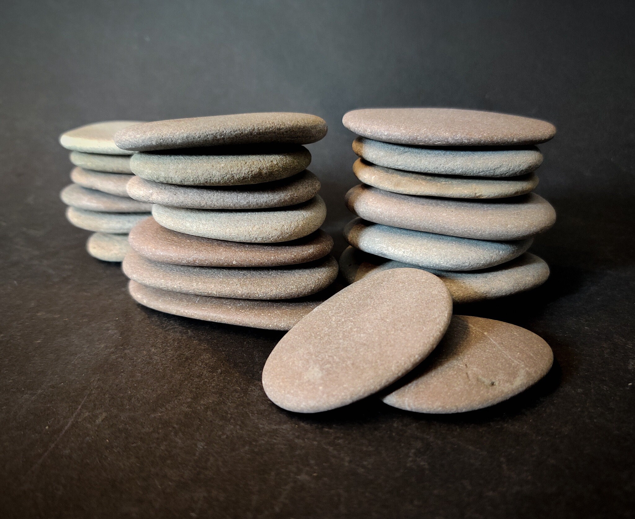 Large Flat Beach Stones Lot 8 Pieces 22 1/2' Etsy Canada