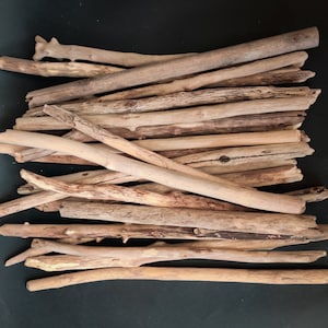 Straight Large Driftwood Branches 12''-17'' Bulk, Lot 5-20 Pieces, Genuine Driftwood for DIY/Mobiles/Macramé/Wall Décor