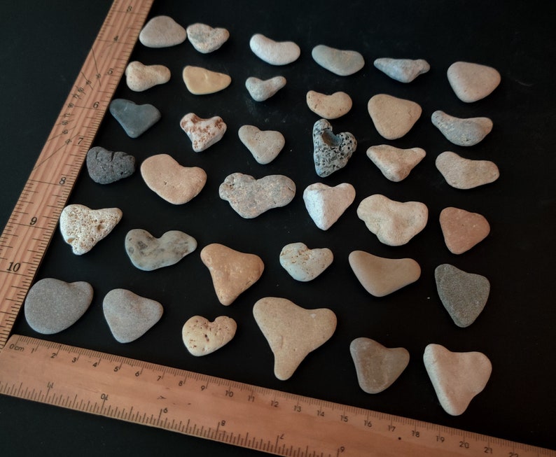 Genuine Heart Shaped Rocks Bulk3/4'' 1 - Etsy