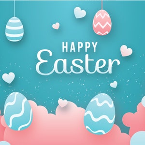 Druckbarer HAPPY EASTER Umschlag • Sofortiger Download • Digital Bearbeitbar