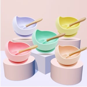 daintyBABY Silicone Bowl and Spoon Set