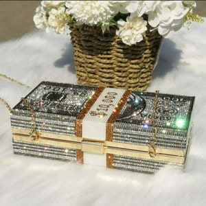 Money Rhinestone / Basketball  Clutch Bags....