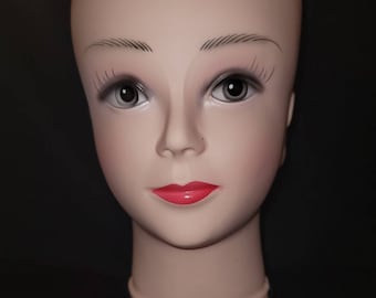 Female / Male Adult  Realistic Mannequin Head Display