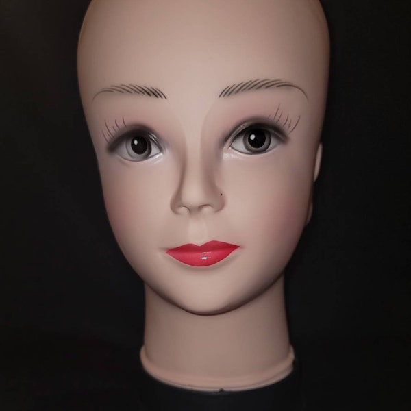 Female / Male Adult  Realistic Mannequin Head Display