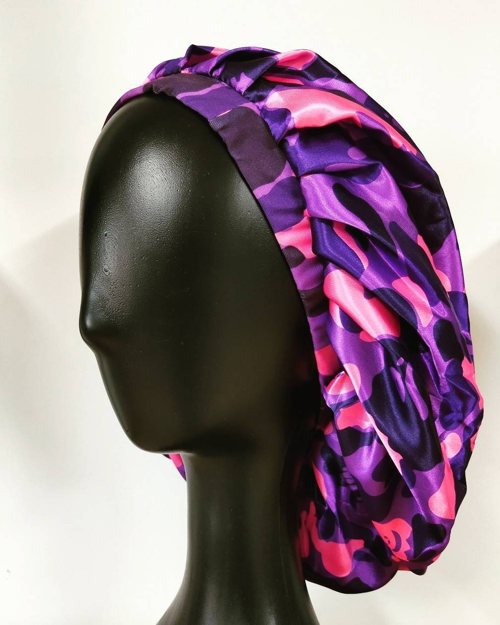 Satin Hair Bonnet - Gucci Inspired – Designs By Lan