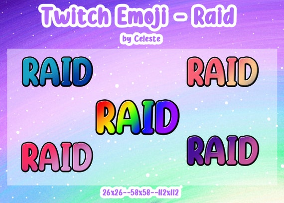 Twitch Emoji Emote Raid Etsy