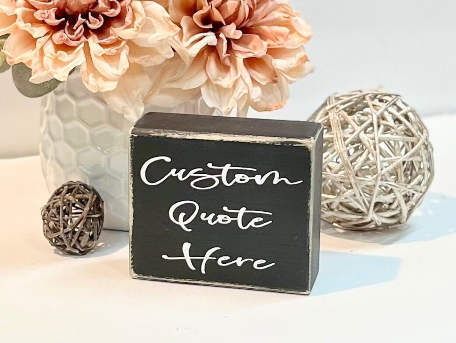 Image of Custom 4” Wood Block Sign