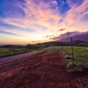 Coucher du soleil sur le dos de Haleakala