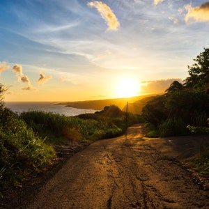 Maui Sunset Over Piilani Highway