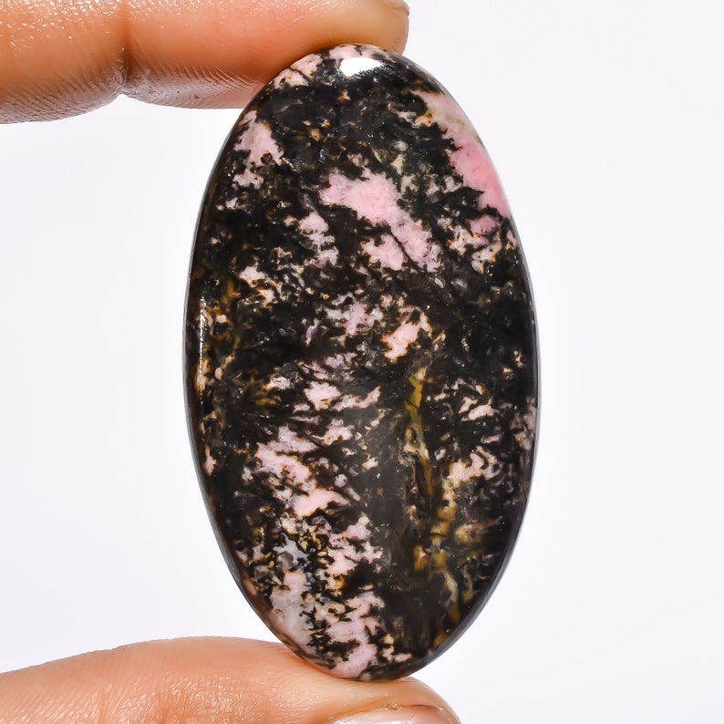 Excellent Top Grade Quality 100/% Natural Rhodonite Oval Shape Cabochon Loose Gemstone For Making Jewelry 80.45 Ct 48X26X5 mm SZ-1036