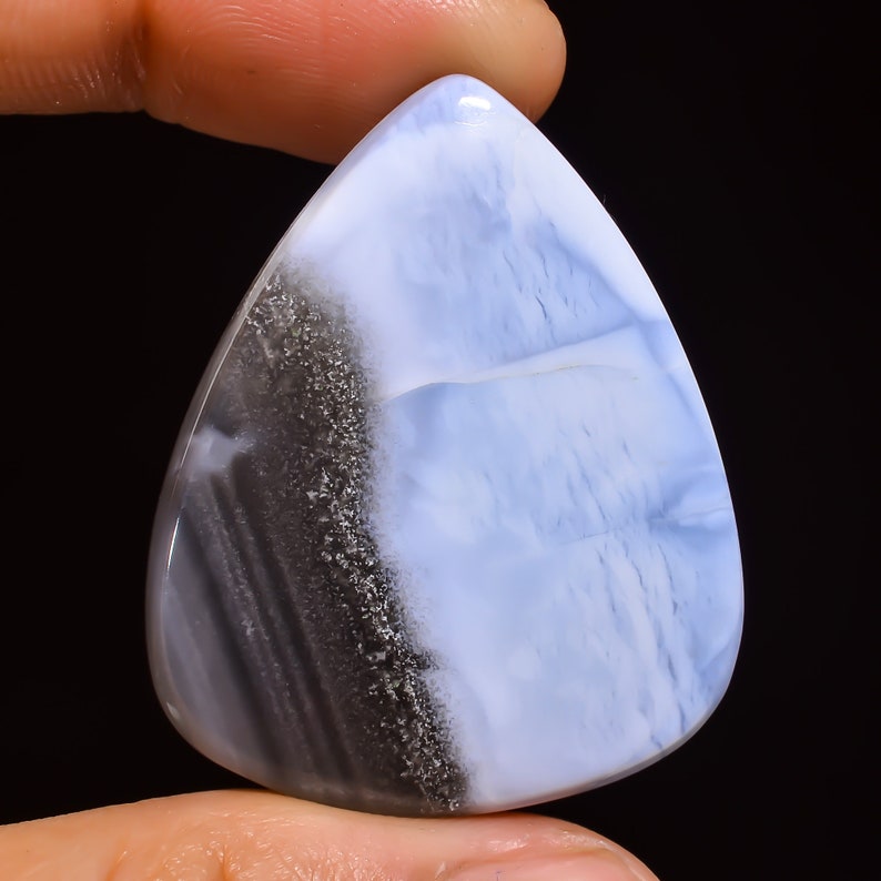 38X30X7 mm SZ-2746 Supreme Top Grade Quality 100/% Natural Owyhee Blue Opal Pear Shape Cabochon Loose Gemstone For Making Jewelry 56 Ct
