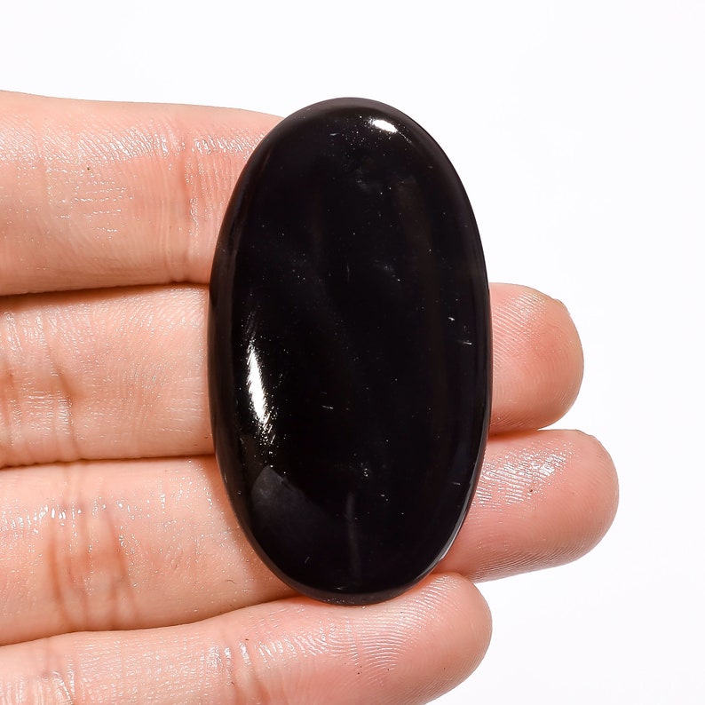 44X24X4 mm SZ-2073 Terrific Top Grade Quality 100/% Natural Black Onyx Oval Shape Cabochon Loose Gemstone For Making Jewelry 40 Ct