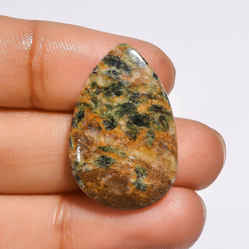 27X16X4 mm SZ-1024 Tempting Top Grade Quality 100/% Natural Grass Garnet Pear Shape Cabochon Loose Gemstone For Making Jewelry 17.25 Ct