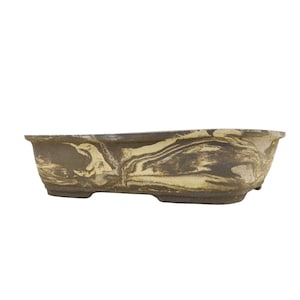 Handgefertigter Bonsai-Topf aus Steingut – 39 x 31 x 9,5 cm