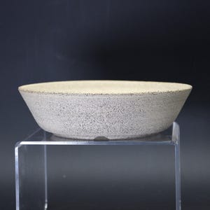 Handgjord bonsai-kruka i stengods - 16 cm i diameter