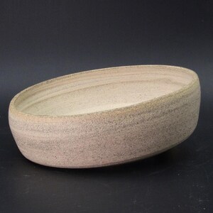 Handgemaakte bonsaipot van steengoed - diameter 17 cm