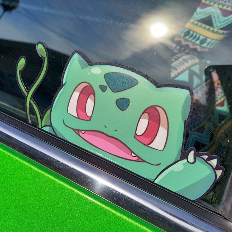 Pokemon Peeker Bulbasaur Peeker JDM Pokemon Sticker Kawaii Etsy
