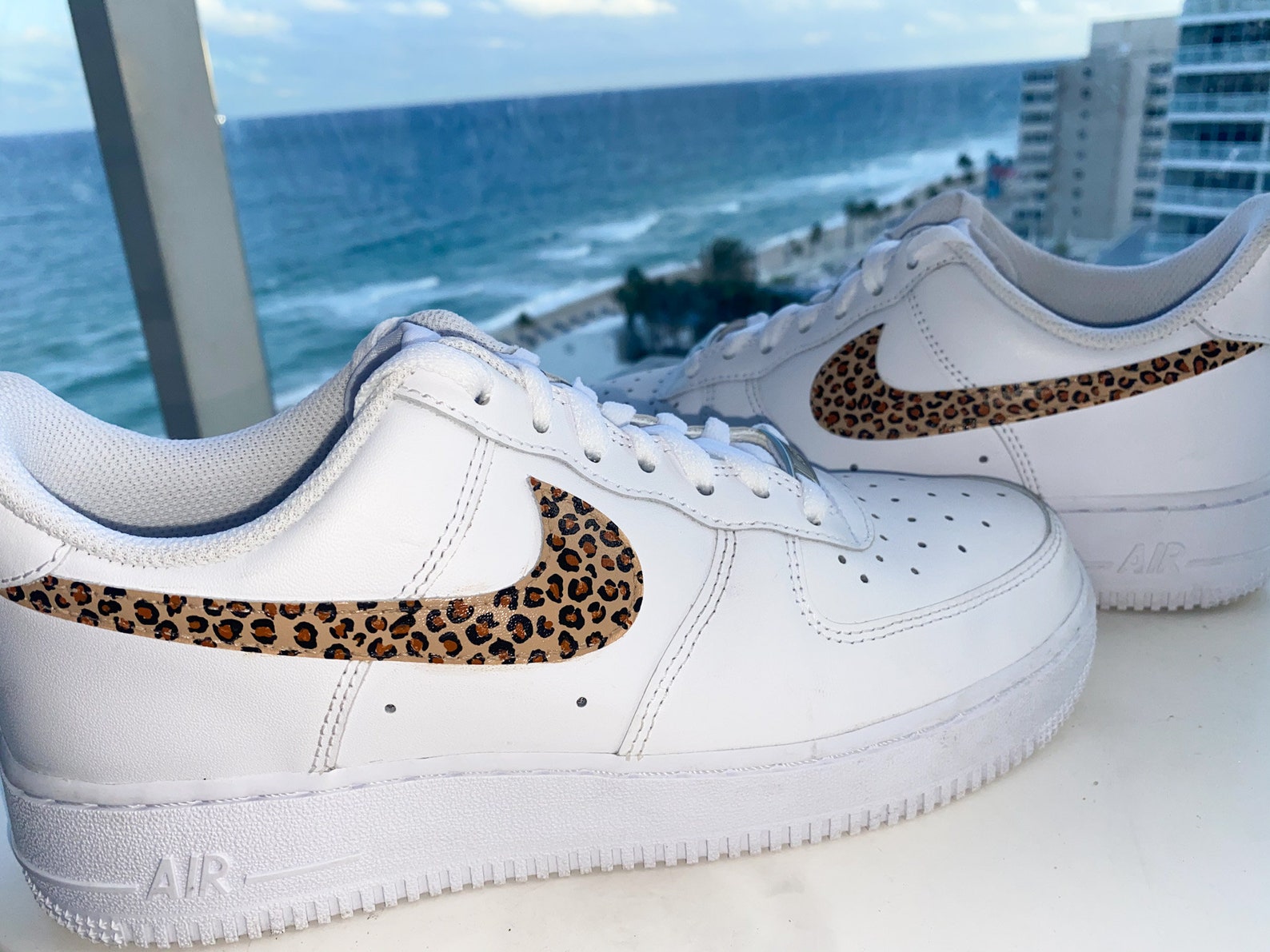 Custom Cheetah Print Air Force 1 | Etsy