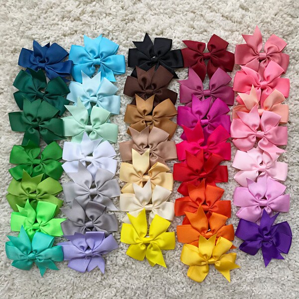 Ribbon Bows Clips for kids / Girl's Hairpin / Bow Hair Clip for toddlers / Kids Hair Accessories / baby bows / Back to school hair style