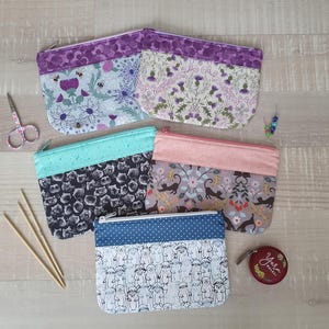 Tüddeltäschchen, Kosmetiktasche, Kulturbeutel, Make-up Täschchen, Krimskramstasche, Projekttasche XS