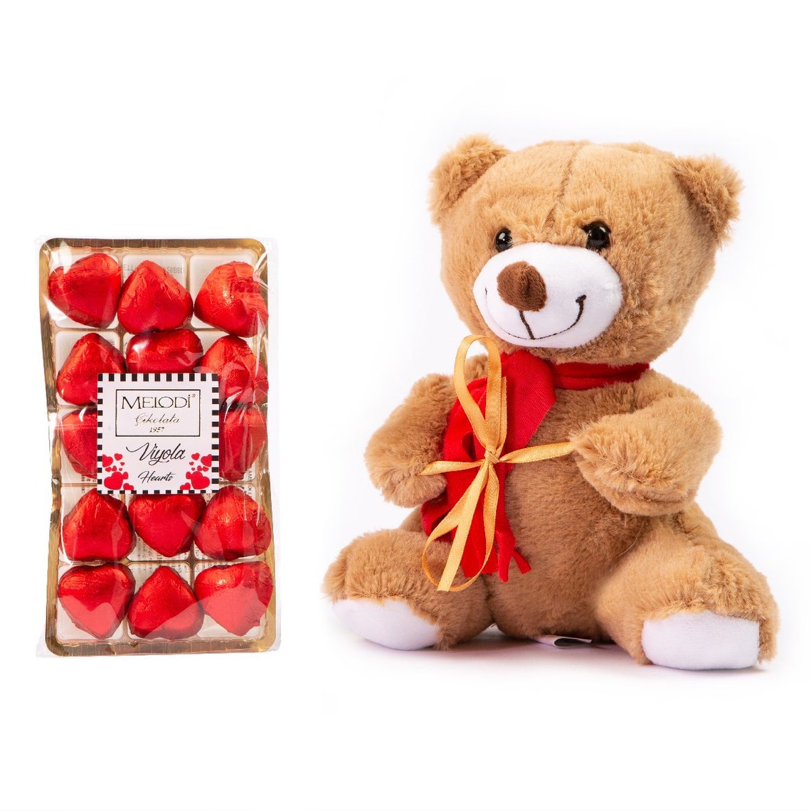 Regalo del Día de San Valentín chocolate de oso de peluche | Etsy