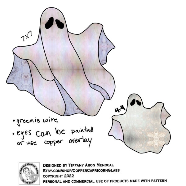 Ghost Stained Glass Pattern Digital Download